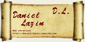 Daniel Lazin vizit kartica